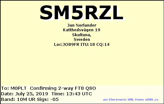 eQSL card