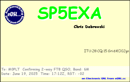 eQSL card