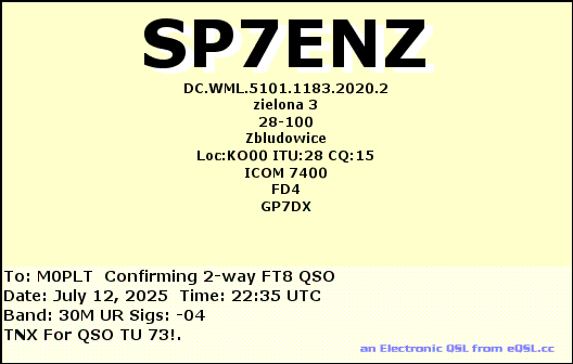 eQSL card