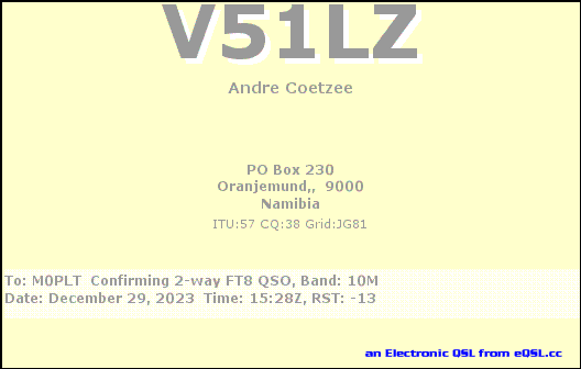 eQSL card