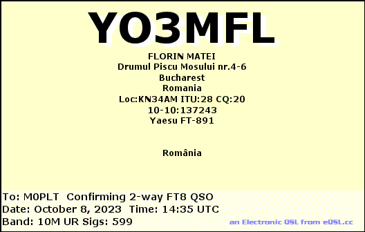 eQSL card