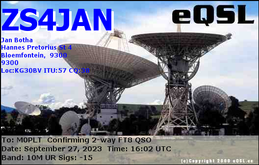 eQSL card