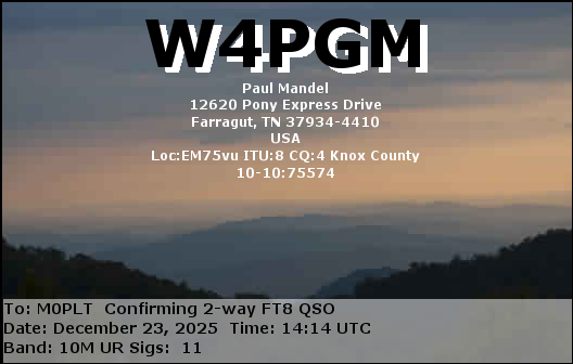 eQSL card