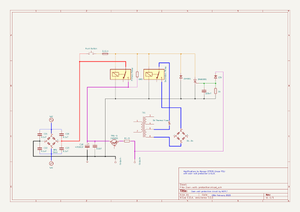 Overvolt protection circuit