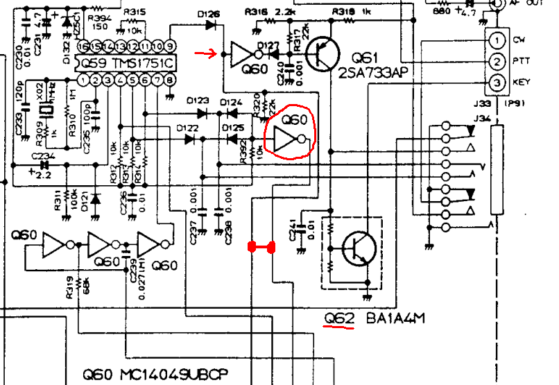 FT-767 Q60 fault